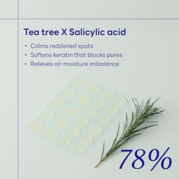 Mediheal Derma Clear Teatree Treatment Spot Patch (44 Counts) - Acne Relief, Oil and Moisture Balance with Teatree & Salicylic Acid