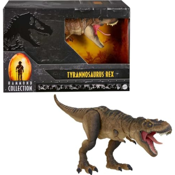 Mattel Jurassic World Hammond Collection T-Rex, 24-in Collector Dinosaur Figure with Deluxe Articula...