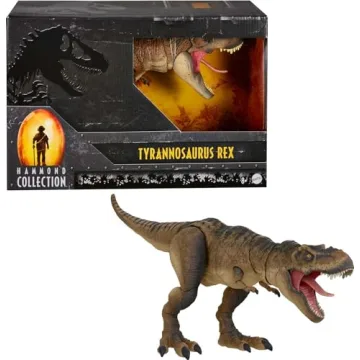 Mattel Jurassic World Hammond Collection T-Rex, 24-in Collector Dinosaur Figure with Deluxe Articula...