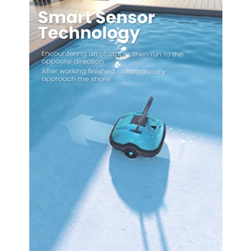 WYBOT Cordless Robotic Pool Cleaner, Powerful Automatic Vacuum
