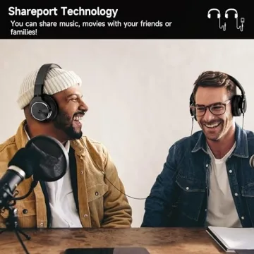 Rumoon Wired Over Ear Headphones, Studio Monitor & Mixing DJ Headphones with 50mm Neodymium Drivers and 1/4 to 3.5mm Jack for Guitar AMP Podcast Piano Keyboard (Black)