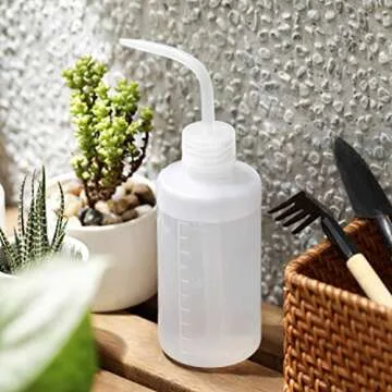 Axe Sickle 3 Pcs Plastic Safety Squeeze Bottle 250 mL Wash Bottle Watering Tool, Lab Tip Liquid Storage, 8oz / 3 Bottle.