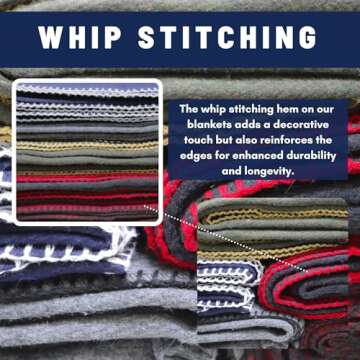 M MCGUIRE GEAR Heavy Duty Wool Military Camping, Survival, and First Aid Blanket, Mil-Spec Fire Retardant 64" x 90" (OD Green)