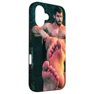 Unique iPhone 16 Man Feet Case for Bold LGBTQ+ Art