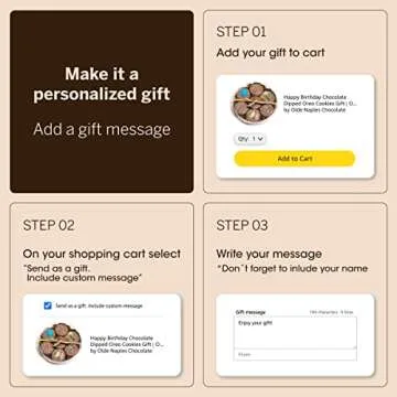 Happy Birthday Milk Chocolate Covered Sandwich Cookies, Custom 7 Pc. Blue Gift Basket, Fresh Hand Decorated Assortment, Sweet Multi-Layered Sandwich Treats for Kids and Adults