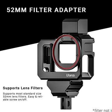 Ulanzi G9-5 Vlog Cage for GoPro HERO9 - Dual Cold Shoe Mounts