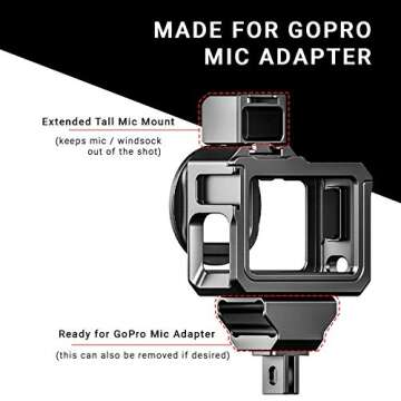 Ulanzi G9-5 Vlog Cage for GoPro HERO9 - Dual Cold Shoe Mounts