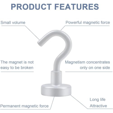Strong DIYMAG Magnetic Hooks for Home and Office Use