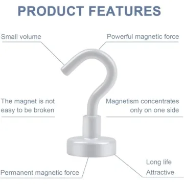 Strong DIYMAG Magnetic Hooks for Home and Office Use