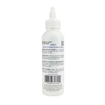 Miracle Care Ear Cleaner for Dogs and Cats, 4 Ounce, Reduces Ear Odor and Waxy Build Up