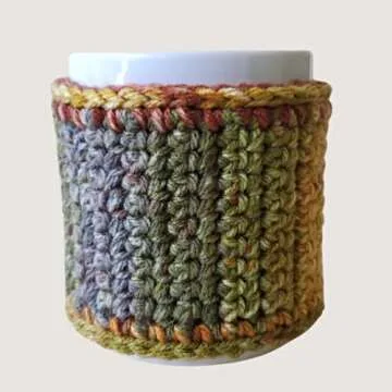 Fall Coffee Mug Cozy Sleeve, Autumn Tea Cozy, Spiced Cedar Cup Cover