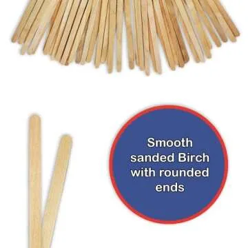 50 7" Inch Wood Paint, Stain, Resin, Epoxy Mixing/Stir Sticks (Pack of 50)