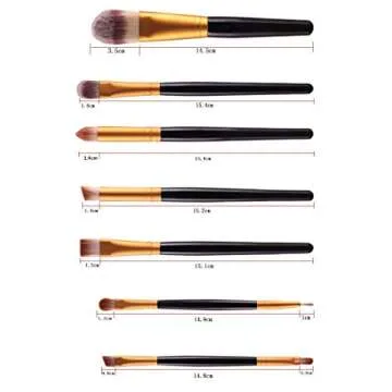 NEJLSD Eye Makeup Brushes Set 20, Eyeliner Eyeshadow Blending Brush, Wool Make Up Brush Set,Powder Face Foundation Eyeshadow Eyeliner Lip Cosmetic Brushes