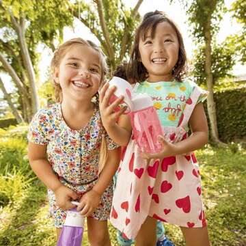 Munchkin® Flip & Go™ Toddler Sippy Cup with Straw, 12 Ounce, Ultra Durable Tritan Material, Purple