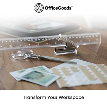 Elegant OfficeGoods Acrylic Desk Set for Stylish Workspaces