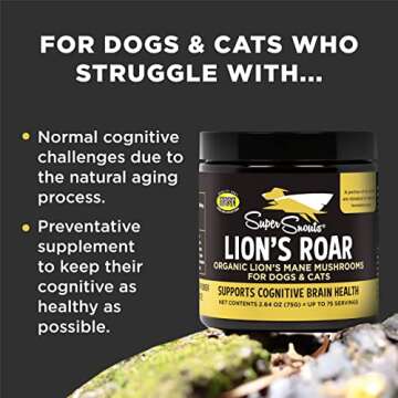 Organic Lion's Mane for Cognitive Health in Pets