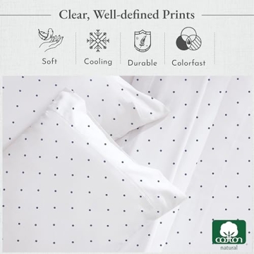 Luxury 400 Thread Count Polka Dot Sheets for Comfort