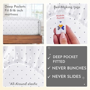 Luxury 400 Thread Count Polka Dot Sheets for Comfort