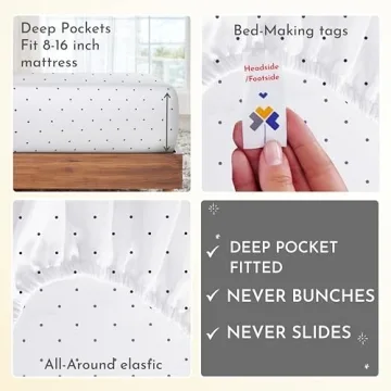 Luxury 400 Thread Count Polka Dot Sheets for Comfort