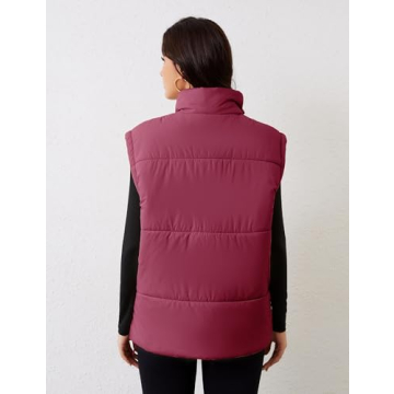 APAFES Women Winter Puffer Vest Lightweight Warm Stylish