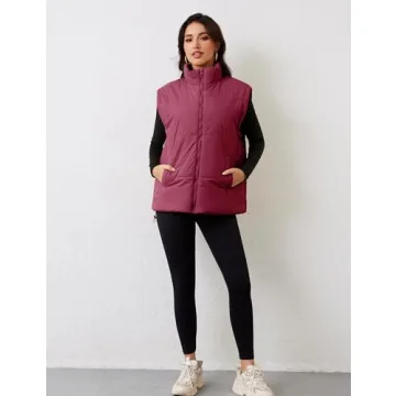 APAFES Women Winter Puffer Vest Lightweight Warm Stylish