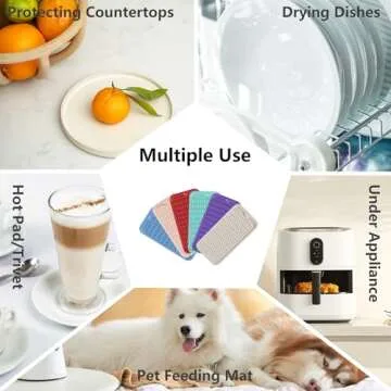 Eco-Friendly ZLR Silicone Dish Drying Mat - Quick Drying, Easy Clean