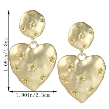 Elegant Double Heart Earrings for Women - Perfect Gift