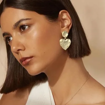 Elegant Double Heart Earrings for Women - Perfect Gift