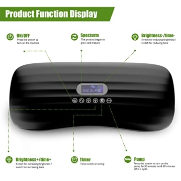 Large Tank Hydroponics Growing System 12 Pods, Herb Garden Kit Indoor with Grow Lights, Plants Germination Kit with Quiet Water Pump, Auto Timer, Height Adjustable to 20", Gardening Gifts Home Decor