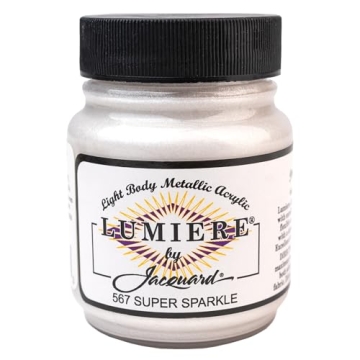 Jacquard Lumiere Super Sparkle Fabric Paint - Metallic Shimmer for All Surfaces