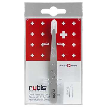 Rubis Classic Slanted Tweezers for Brow Perfection and Hair Removal