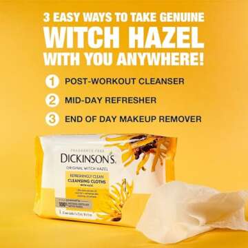 Dickinson's Refreshingly Clean Cleansing Cloths for Skin