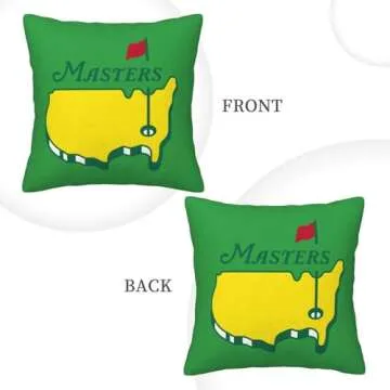 Duotuhe Golf Throw Pillow Covers 18"X18" Cozy Soft Masters Throw Pillowcase Home Decorative Living Room Cushion Cover College Dormitory for Bed Couch Sofa for Golf Lovers