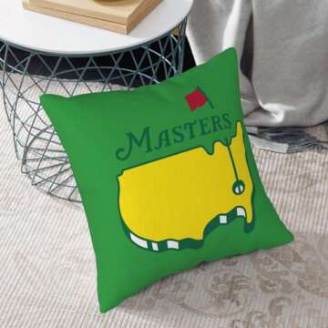 Duotuhe Golf Throw Pillow Covers 18"X18" Cozy Soft Masters Throw Pillowcase Home Decorative Living Room Cushion Cover College Dormitory for Bed Couch Sofa for Golf Lovers