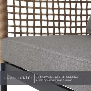 Grand Patio Stylish Outdoor 4-Piece Wicker Furniture Set