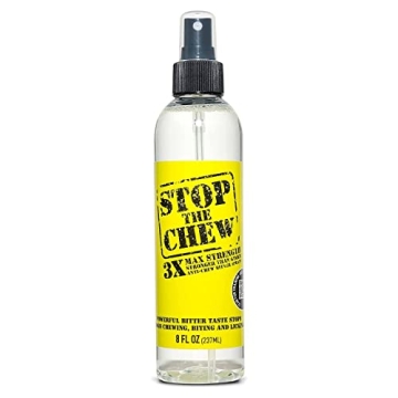 EBPP Stop The Chew 3X Strength Anti Chew Spray for Dogs - Powerful No Chew Spray for Puppies, Alcoho...