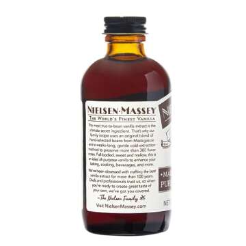 Nielsen-Massey Madagascar Bourbon Pure Vanilla Extract for Baking and Cooking, 4 Ounce Bottle