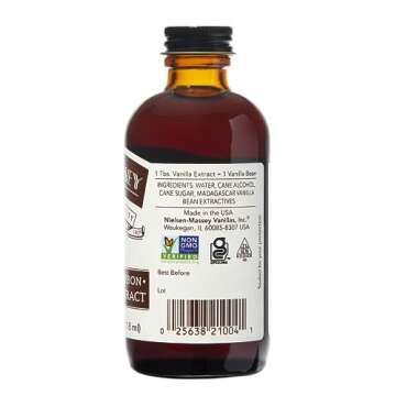 Nielsen-Massey Madagascar Bourbon Pure Vanilla Extract for Baking and Cooking, 4 Ounce Bottle