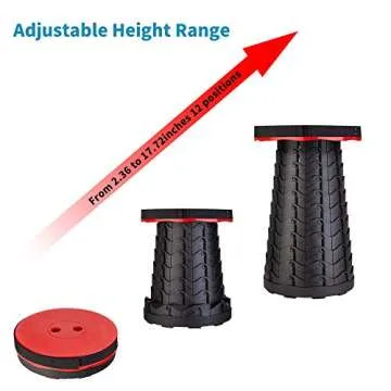 Boreeman Upgraded Folding Stool Portable Collapsible Chair