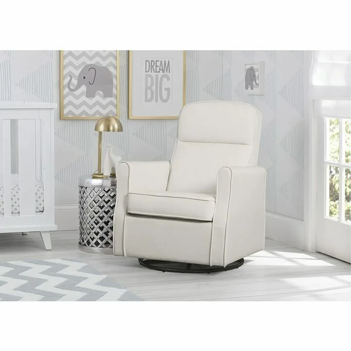 Delta Children Slim Nursery Glider Cream Rocker Chair
