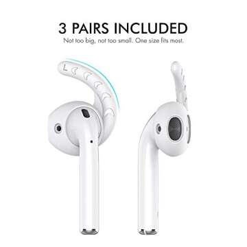 AhaStyle Ear Hooks for AirPods - Secure & Comfortable Fit