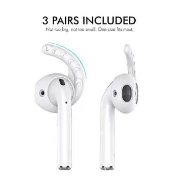 AhaStyle Ear Hooks for AirPods - Secure & Comfortable Fit