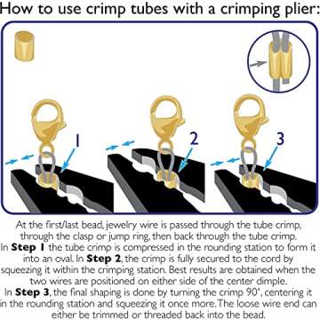 Real Silver Plated Crimp Beads 2x2mm (100 Crimps)