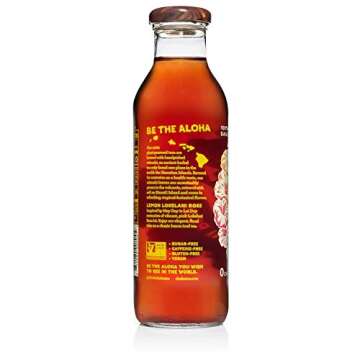 Shaka Tea Mamaki Hawaiian Tea - Lemon Lokelani Rose Tea - 12 pack - Naturally Sweetened with Monk Fruit, No Added Cane Sugar, Naturally Caffeine-Free, Mamaki is only found and grown in Hawaii