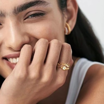 Affordable 60 Pcs Gold Stackable Rings for Women