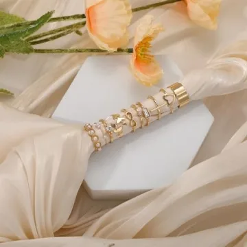 Affordable 60 Pcs Gold Stackable Rings for Women