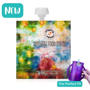 Flipping Holder Reusable Baby Food Pouches for Toddlers