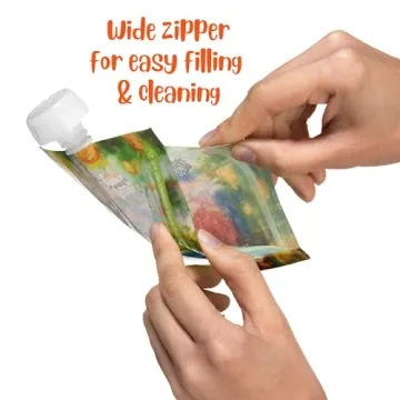 Flipping Holder Reusable Baby Food Pouches for Toddlers