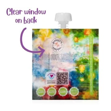 Flipping Holder Reusable Baby Food Pouches for Toddlers