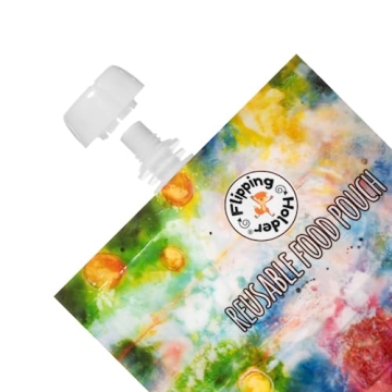 Flipping Holder Reusable Baby Food Pouches for Toddlers